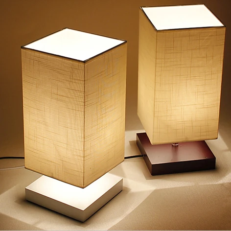 Dimmer Modern Table Lamp Brief Style Solid Wood Fabric Lampshade Dimmer Modern Table Lamp Brief Style Solid Wood Fabric Lampshade Living Room Bedroom Home Decoration E27 110 240v