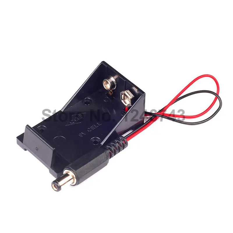 

5.5*2.1 mm 9V Battery Holder Box DC Plug Socket Battery Holder For Arduino