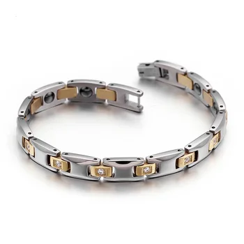 

Titanium steel jewelry with magnet girl bracelet fashion casual couple titanium steel bracelet