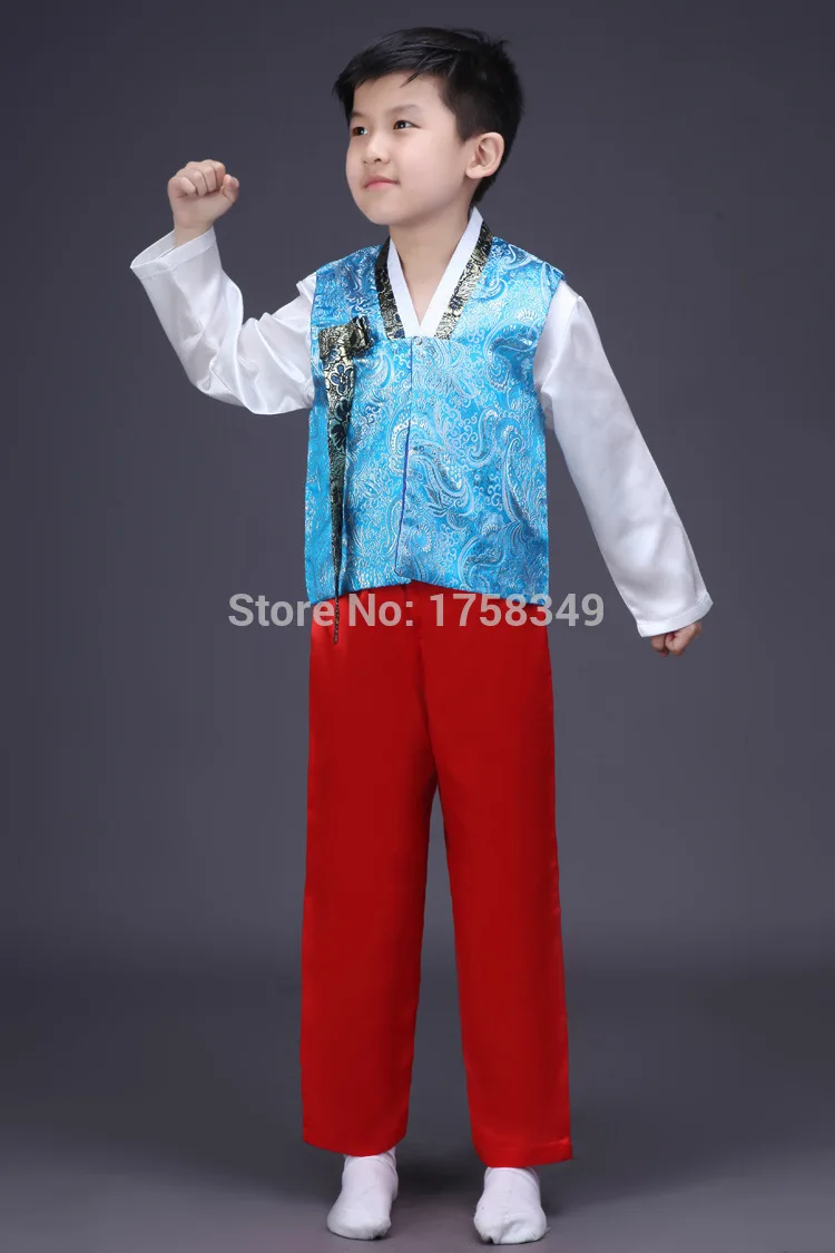 Summer Children Korean National Costume Male Traditional Korean Hanbok ...