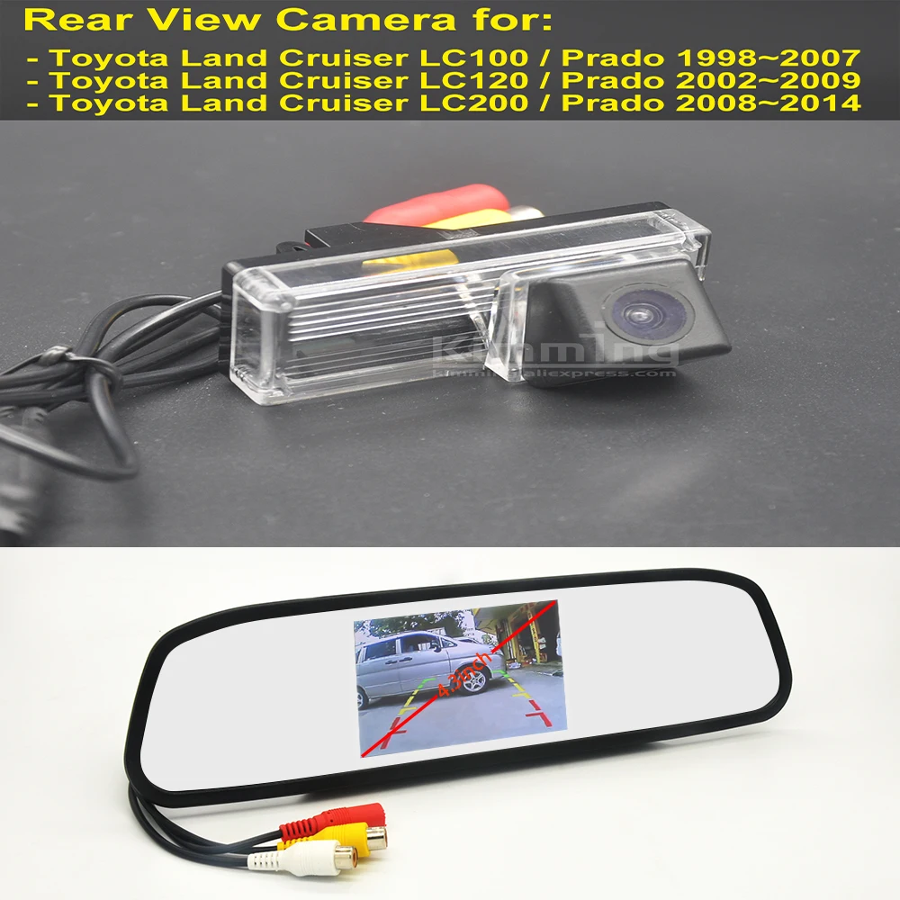 

Car Rear View Camera for Lexus GX470 LX470 2002 2003 2004 2005 2006 2007 2008 2009 Wireless Reversing Parking Camera Mirror Kit