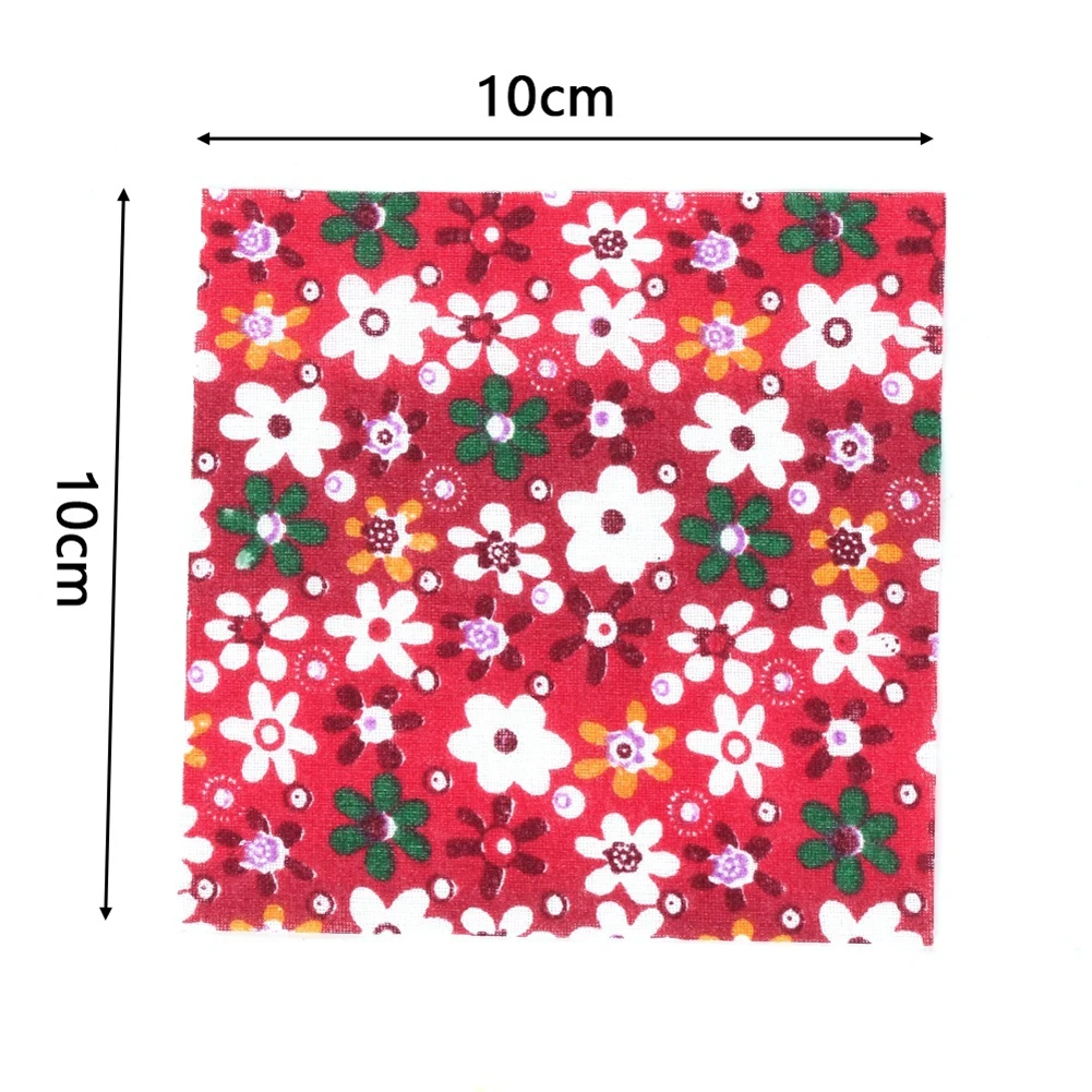 30 шт./компл. 10 см x 10 см Сделай Сам ткань Скрапбукинг лоскутное шитье ткань с цветочным рисунком из лоскутков; мягкая DIY Швейные принадлежности