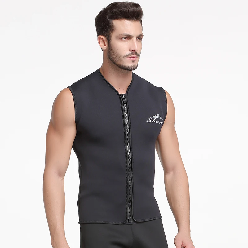 5 мм неопреновый гидрокостюм жилет куртка мужская без рукавов на молнии Drysuit