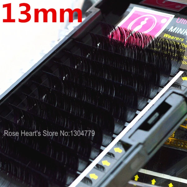 

7 Sizes High Quality 0.07 C curl mink lashes black Individual false eyelash extension Thick Fake Eye lash 8MM to 14MM