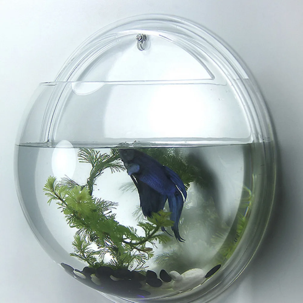 Настенный акрил Миниатюрные для аквариума домашний декор с рисунком растений стенками аквариум