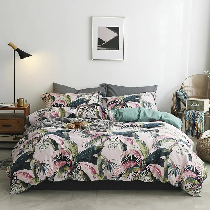 

100%Cotton Warm Bedding Set Queen King size Bed Sheet set Bed Duvet cover bed set Pillowcase juego ropa de cama dekbedovertrek