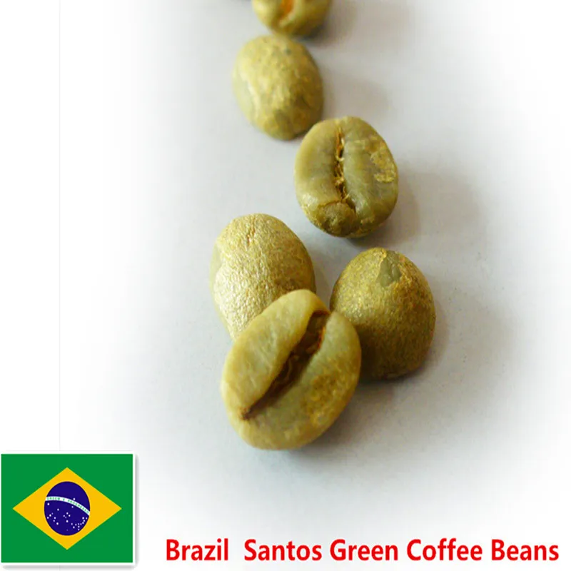 

500g Brazil Santos Green Coffee Beans High Quality Original Green Slimming Coffee Tea green coffee bean Lose Weight