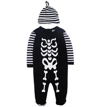 

5pcs/lot Infant Baby Romper Kids Onesie Child Bone Autumn Clothing jumpsuit with Caps 1004 sylvia sis