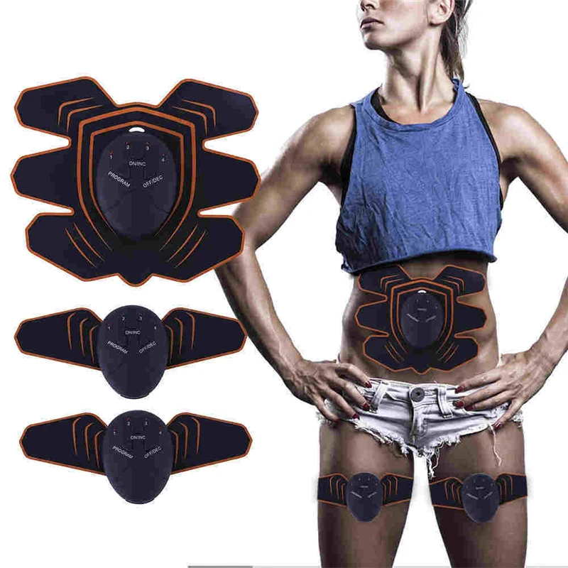 

Smart Abdominal Muscle Trainer Ems Abdominal Instrument Body Shaping Slimming Sticker Muscle Stimulator DropShipping