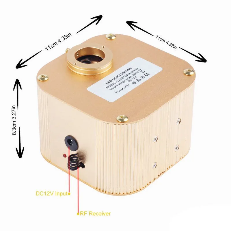 Пульт дистанционного управления светодиодный 16 Вт RGBW волоконно-оптический свет двигателя W/регулятор мерцания светодиодный драйвер экран небо KTV потолок автомобиля DIY Декор+ 28key RF