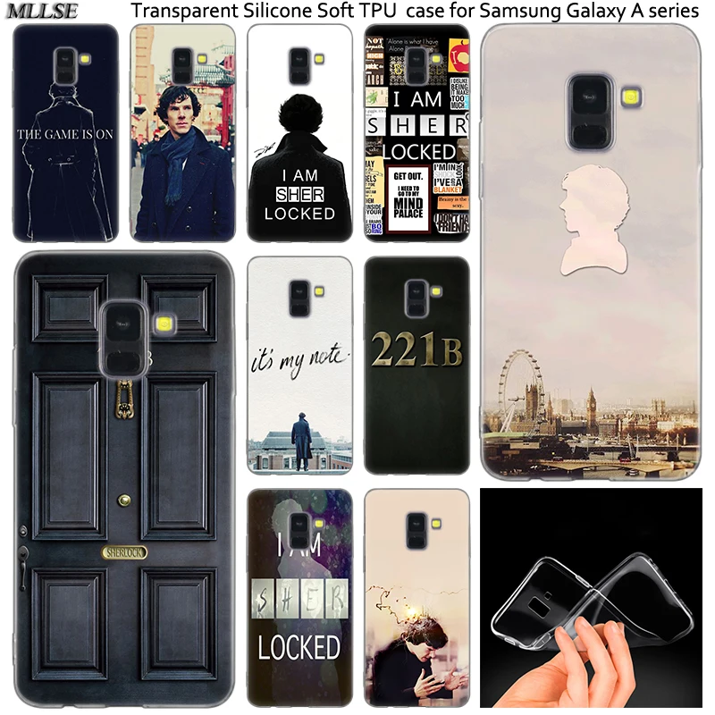 221B я Шерлок Холмс Sherlocked чехол для Samsung Галактики A50 A30 A10 A40 A6 A8 плюс A20 E A5 A7 2018 2017 2016