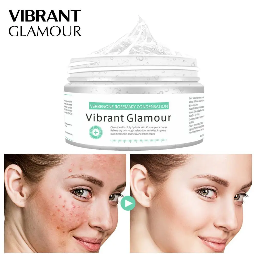 

VIBRANT GLAMOUR Verbena Rosemary Gel Removes Blackheads Deep Cleansing Cream Whitening Moisturizing Lotion Skin Care Cream