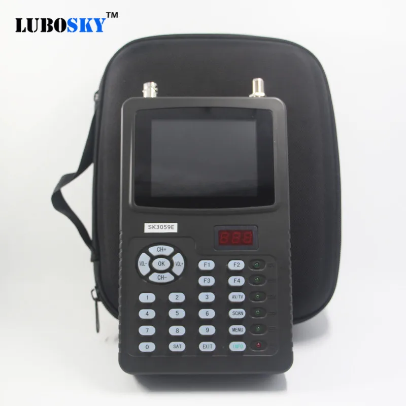 

sat finder hd test cctv camera lcd backlight button 3.5 inch DVB-S/S2 signal test with av usb hdmi output lubosky hot