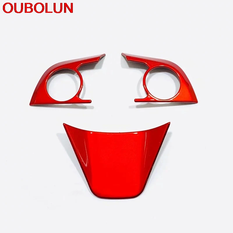 OUBOLUN для Toyota RAV4 RAV 4 2019 2020 защитная рамка на руль наклейка накладка Стайлинг