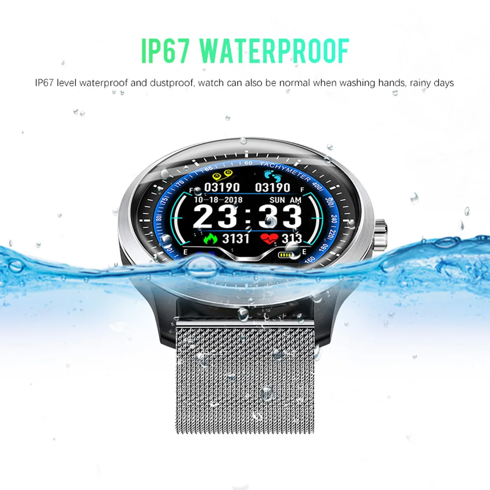 LEMDIOE N58 ЭКГ + PPG Смарт часы для мужчин IP67 Водонепроницаемый 250 мАч батарея монитор