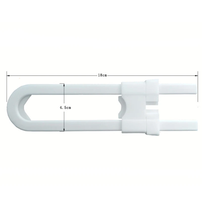 Защитный замок u-образный безопасный замок для детей предотвращает открытие ящика для дверей кабинета и шкафа предохранитель для шкафов и ящиков-20