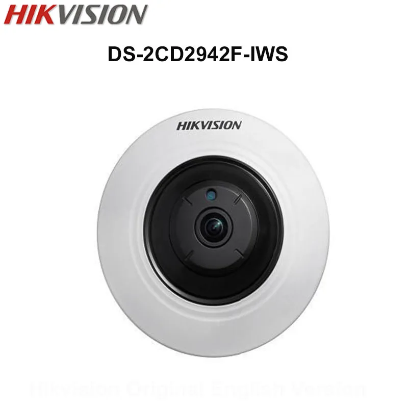 In Stock Hikvision Original English Security WIFI Camera DS-2CD2942F-IWS 4MP Compact Fisheye IP POE Audio CCTV | Безопасность и