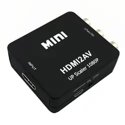 Мини HDMI к RCA композитный AV конвертер CVBS 3RCA видео кабель адаптер 1080P Full HD вниз Масштабирование видео конвертер