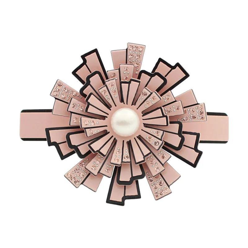 

2pcs Alexander, Acetate Cellulose Pearl Wedding Hair Accessories Jewelry Ornament Barrette Tiara Pin Clip - for Women Female