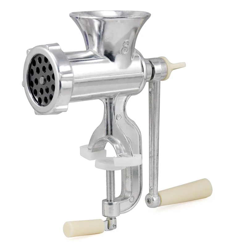 

HOT!Retro Hand Operated Manual Kitchen Clamp Grinder Meat Mincer Maker Beef Sausage