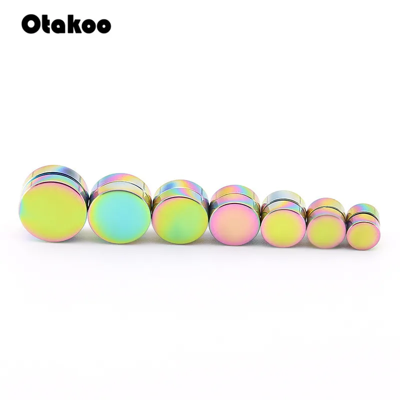 Мужской Магнитный Набор шпилек для ушей Otakoo непирсинг серьги обманки подарочные
