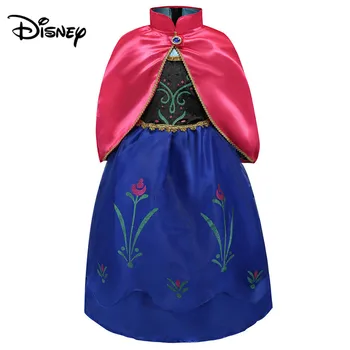 

Disney Girls Dresses Anna Princess Long Sleeve Cloak Princess Dress Winter