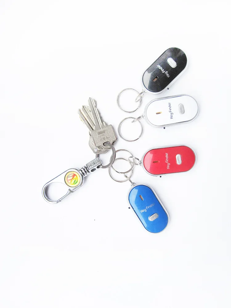 500pcs Keyfinder Sound Control Whistle Locator Key Finder with keychain,free shi