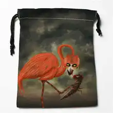 Пользовательские печати фламинго(3) сумки для покупок на шнурках дорожный мешочек для хранения плавать Пешие прогулки игрушка сумка унисекс мульти Size18-12-05-86