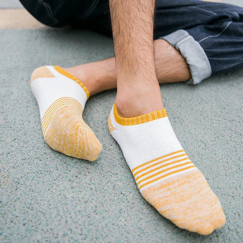 Мужские Разноцветные махровые носки серии 5 пар подарочных комплектов три вида толстые носки с высоким качеством