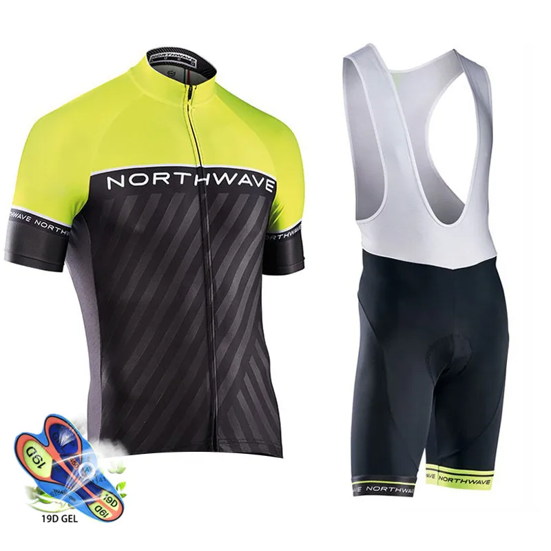 

New pattern 2019 Northwave Cycling jerseys set Clothing Triathlon Clothing Short Sleeve Breathable Summer Cycling jersey set