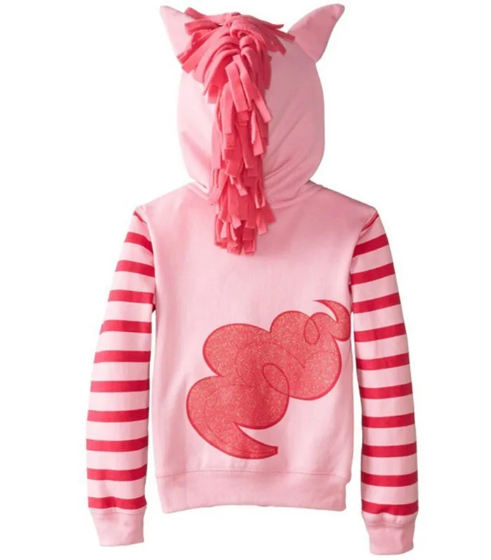 Новинка года, свитер для девочек «Маленький Пони», детская одежда, детские куртки, пальто, одежда с капюшоном, брендовая детская верхняя одежда для маленьких девочек