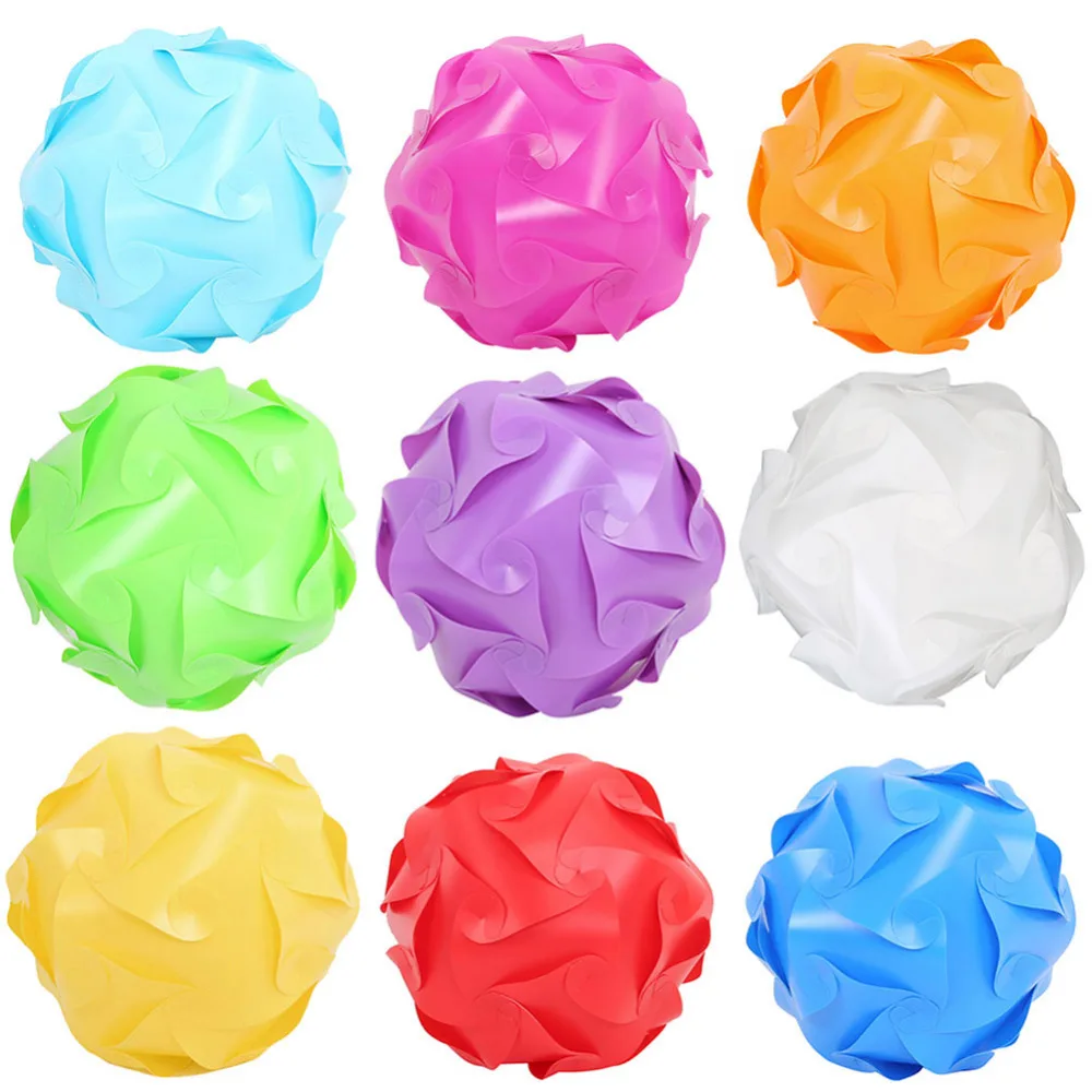 8colors Pp Diy Modern Festival Ball Novel Iq Lamp Shade Jigsaw Festival Ball Novel Iq Lamp Shade