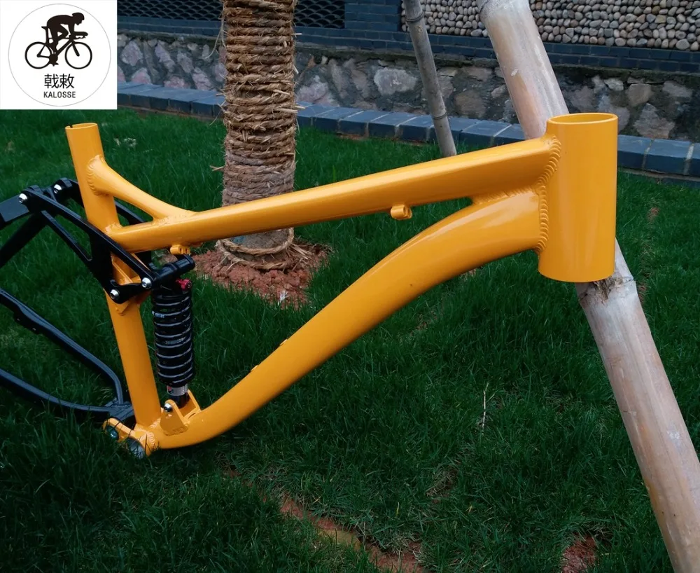 Excellent Kalosse adults  mountain  bicycle frame  27.5X17 inch soft-tail  190mm travel  27.5er mountain  bike frame 6