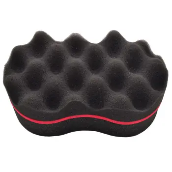 

New Brand Double Sided Barber Hair Brush Sponge Dreads Locking Twist Coil Afro Curl Wave