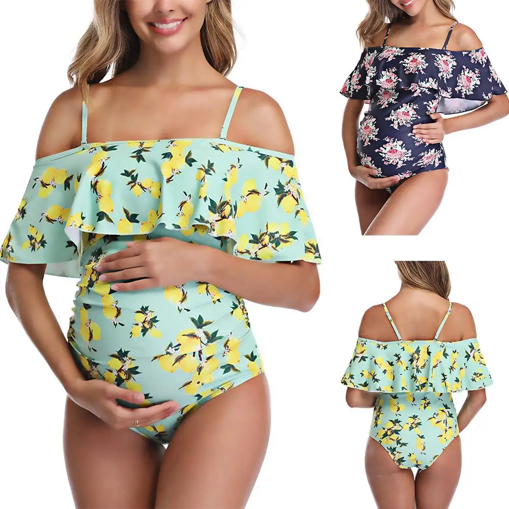

Kidlove Women Fashion Print Siamese Maternity Swimming Suit