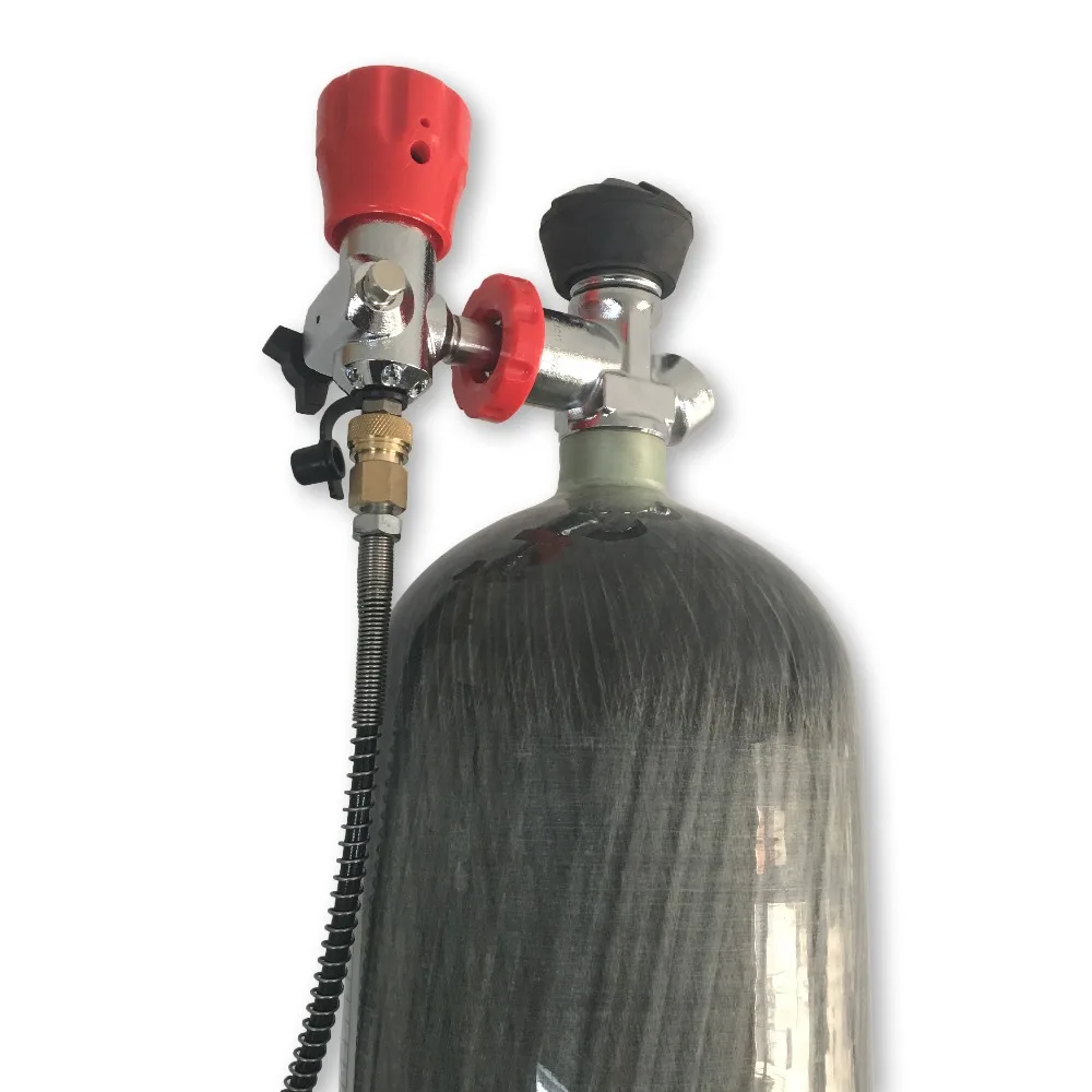AC168301 rifle compressed air pcp condor paintball tank 6.8L high pressure 4500psi with gauge valve station ACECARE