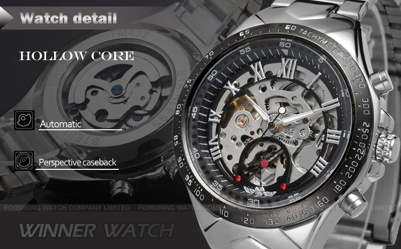 automatic movement stainless steel watches for men wholesale alibaba