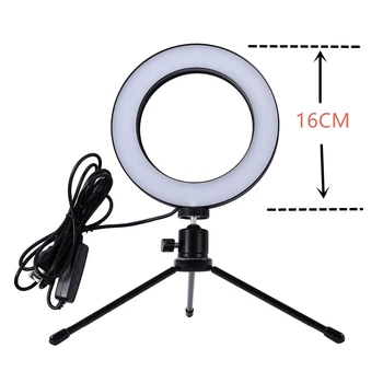 

LED Ring Light Photo Studio Camera Light Photography Dimmable Video Light 10 Gears Tripods Stick Ring Lamp for Makeup Selfie
