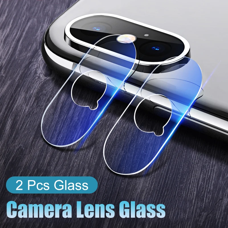 

2 Pcs Camera Lens Protective Glass On The For iphone X Xr Xs Max 7 8 6 6s PLus Tempered Glass For iphone 6 6s 7 8 Protector Film
