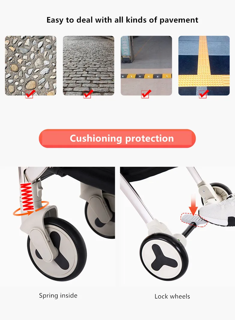 Top New Brand Baby Stroller Ultra Light Portable Folding Can Sit Lie Baby Child Kids Simple Pocket Mini Bike Hand Push Trolley 14