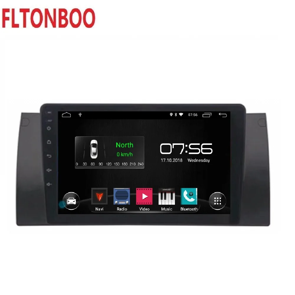 9 дюймов полный сенсорный Android 9 автомобильный Радио плеер для bmw E39 X5, M5, E53, Canbus, bluetooth, рулевое колесо, 16 ГБ gps навигация