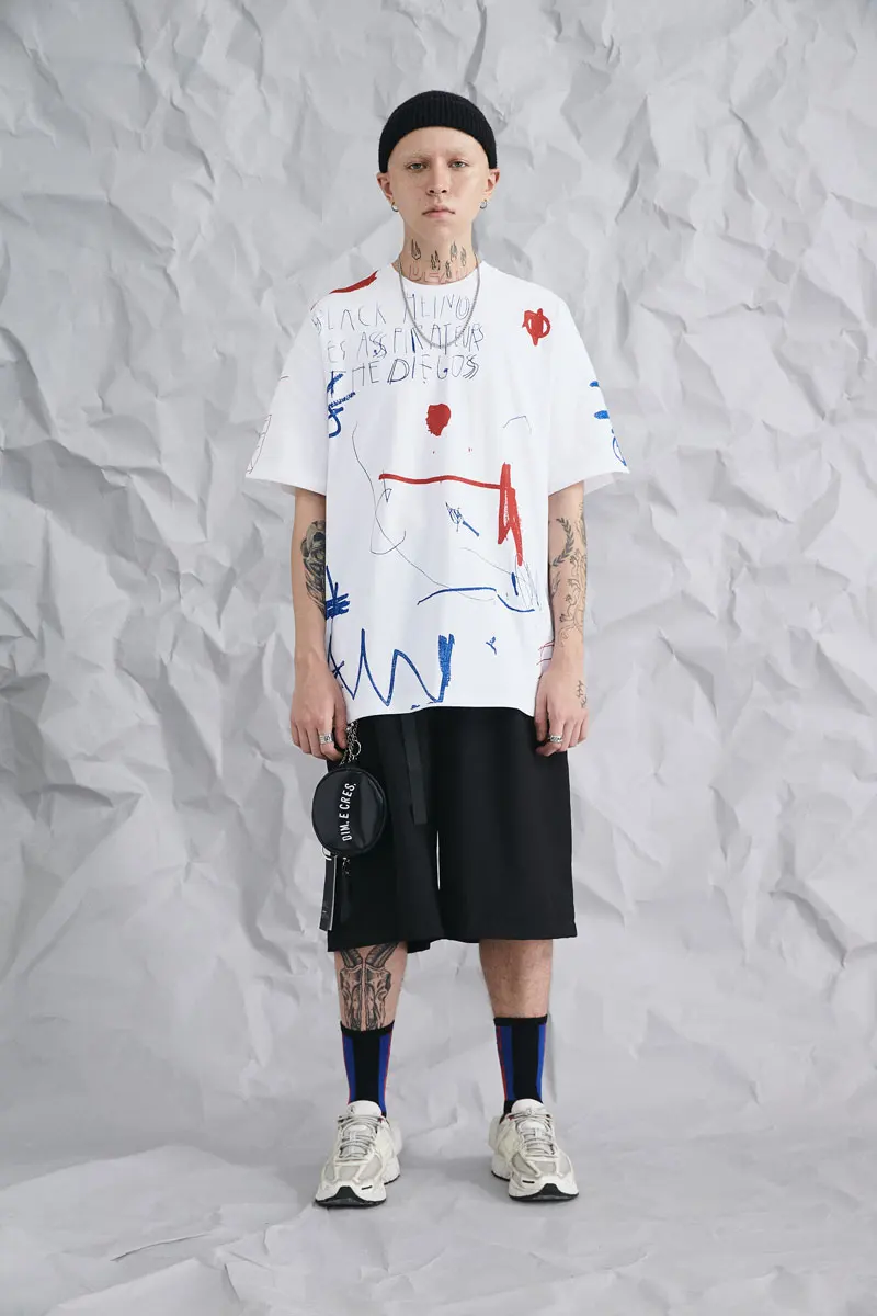 Graffiti Ink Print Tshirts 1