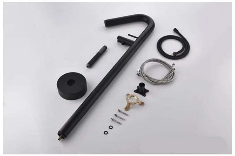 Black Floor Mounted Bathtub Faucet (4)