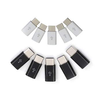 

5pcs/lot USB 3.1 Type-C Male Connector to Micro USB 2.0 5Pin Female Data Adapter