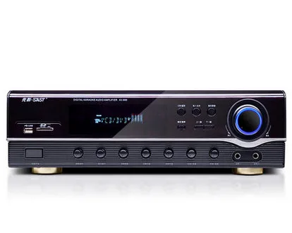 

AV-999 800W 5.1 home theater audio Karaoke Digital Amplifier Supports HDMI Fiber coaxial U disk SD card Bluetooth 4.0 microphone