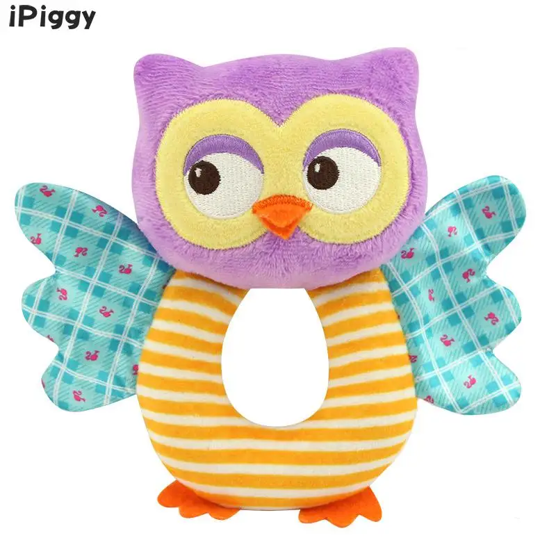 iPiggy Newborn Baby Toys Cartoon Animal Owl/Elephant Baby Boy Girl Rattles Hand Bell Infant Toddler Plush Toys jouet enfant iPiggy Newborn Baby Toys Cartoon Animal Owl/Elephant Baby Boy Girl Rattles Hand Bell Infant Toddler Plush Toys jouet enfant