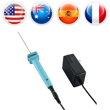 ЕС Plug Электрический резак Styrofoam 10 СМ Иглы Тип горячей проволоки резак пены ручка инструменты Электрический паяльник Резак Пены ручка
