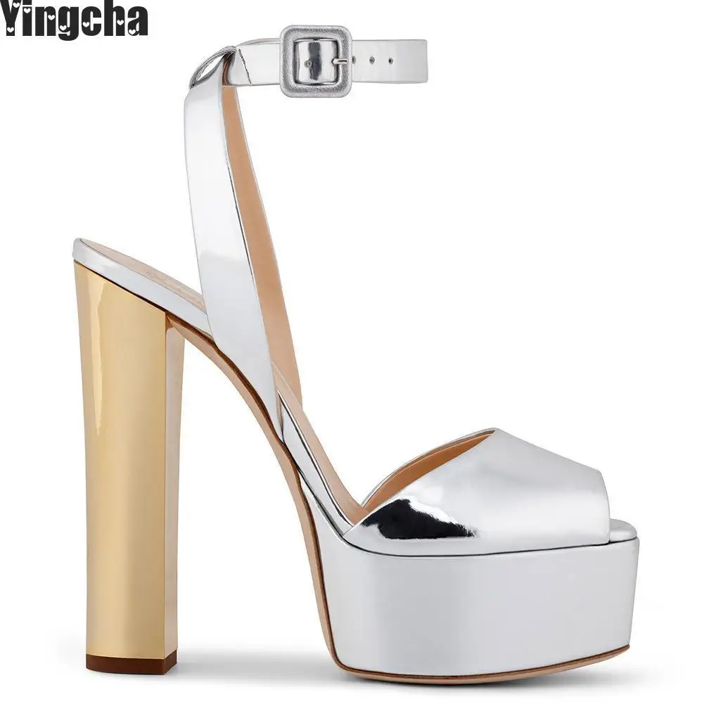 

Women High Heels Sandals, Ankle Strap Suede Sandals, Summer Sexy Buckle Peep Toe Chunky High Heeled Shoes