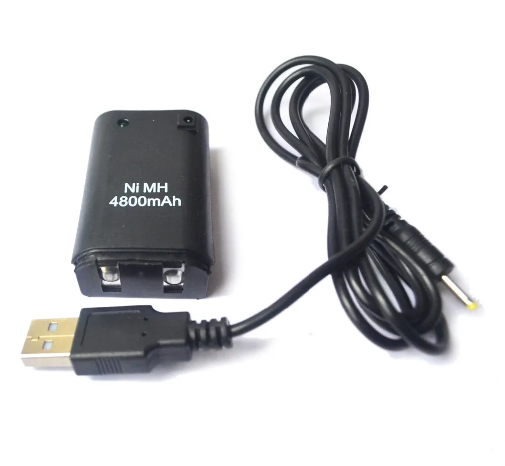 1x4800 мАч Аккумуляторный блок + USB кабель для зарядного устройства Xbox 360