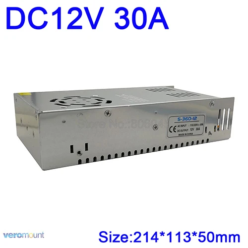 Универсальный импульсный источник Питание AC к DC 12V 1.25A 2A 3A 5A 6.5A 8.5A 10A 12.5A 15A 16.5A 20A 25A 30A 33A 40A 50A трансформатор - Цвет: 12V 30A